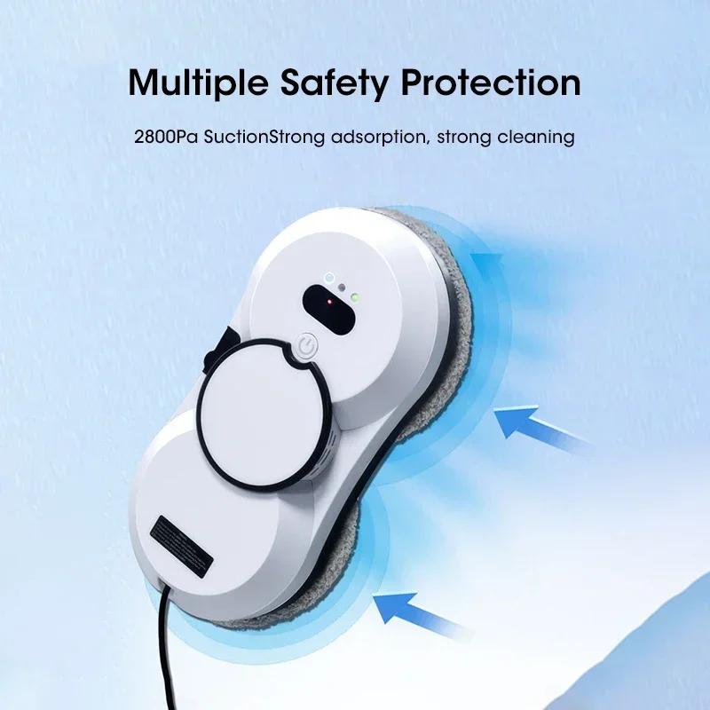 Household Robot Vacuum Cleaner Window Cleaning Robot Window Water Spray Cleaner Remote Control Electric Glass Limpiacristales