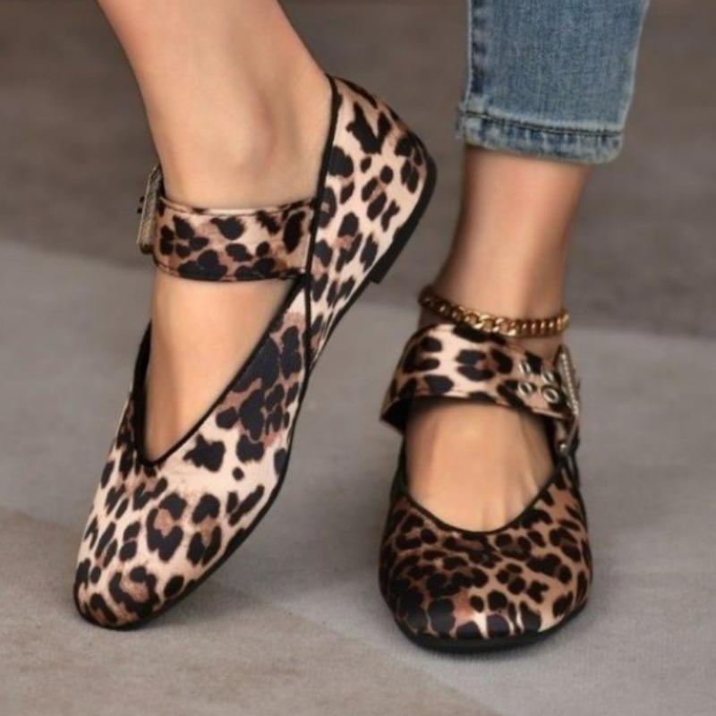 

Мода 2025 Женские Туфли Лодочки С Мелким Вырезом Осенние С Острым Носком Лоферы Балетки Новые Осенние Леопардовые Ретро Туфли для Платья Zapatos De Mujer 35