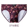 Ice Silk Men's Triangle Underwear Summer Breathable Summer Sexy Mid Waist Print Underwear
