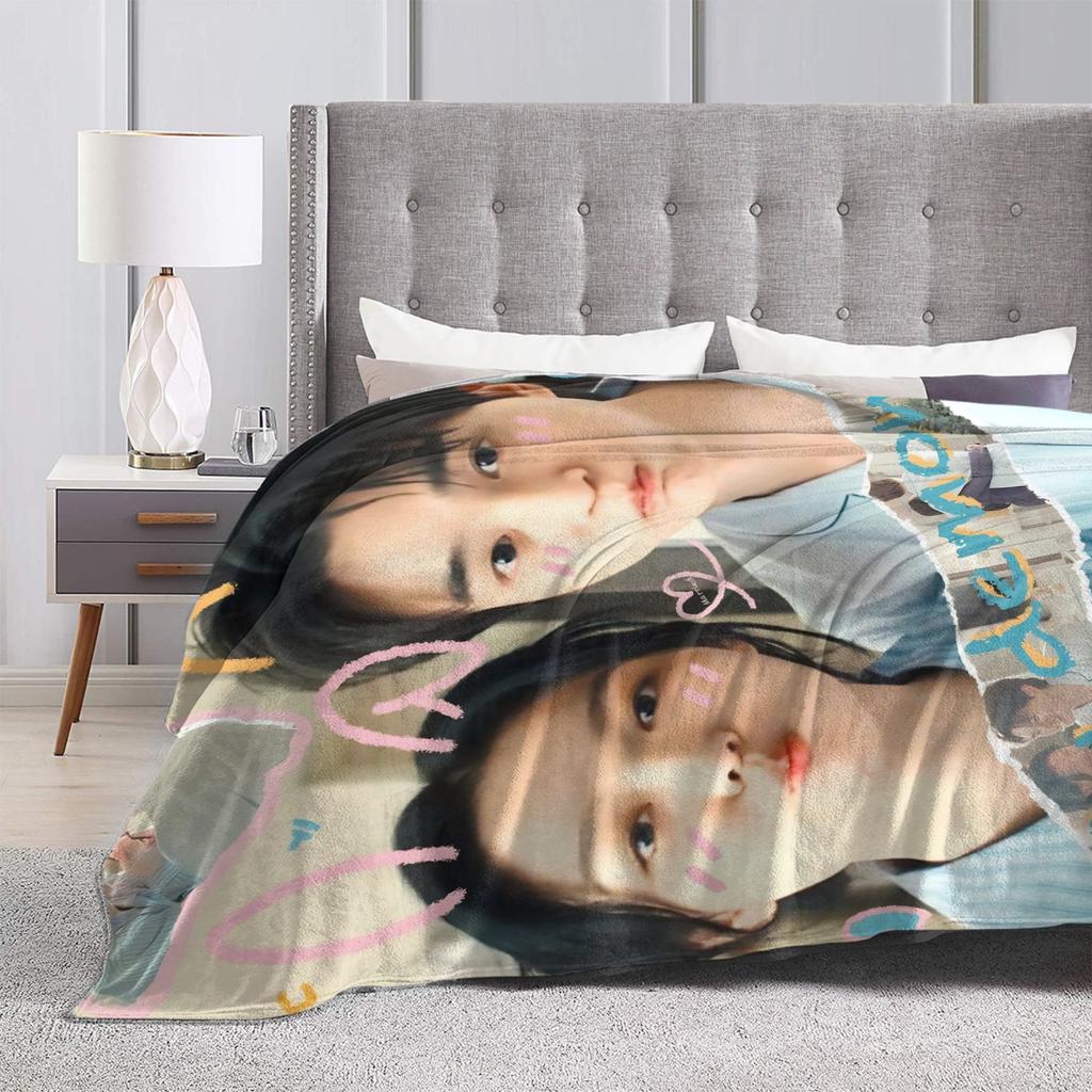 Song Kang my demon actor   Flannel Blankets  Super Soft Throw Blanket for Bedroom Camping Novelty Bedspread Sofa Bed Cover