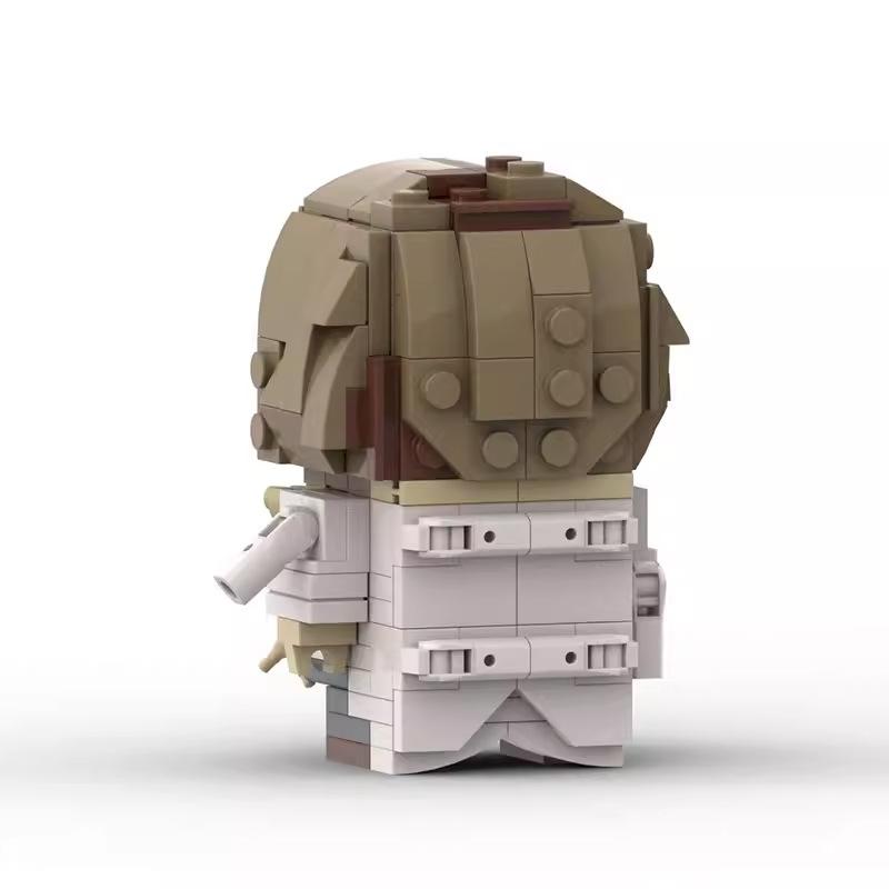 Building Blocks Scarecrow Square Head Boy Creative Assembly Building Model Gift Small Particle Toy For Men