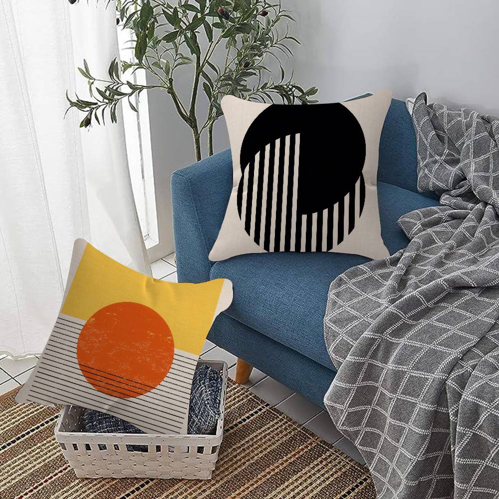 abstract Bauhaus-style  Cushion Cover Inches Farmhouse Decor Home Throw Pillow Covers for Couch Decorations