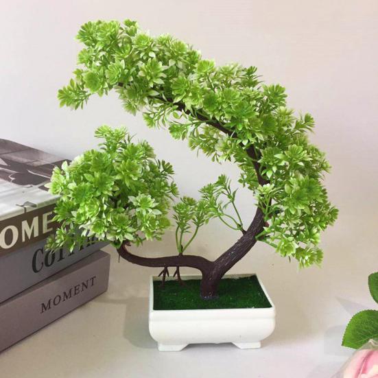 Umělá květina Borovice Rostlina Bonsai Zahrada DIY Holiday Party Home Dekor na plochu