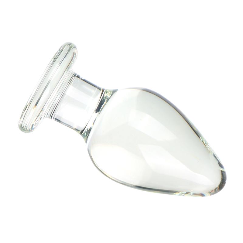 VaHppy Glass Anal Plugs Diameter 5cm Sex Toys For Girls Gay Anal Masturbation Extension SM  Anal Toys Oval Silky