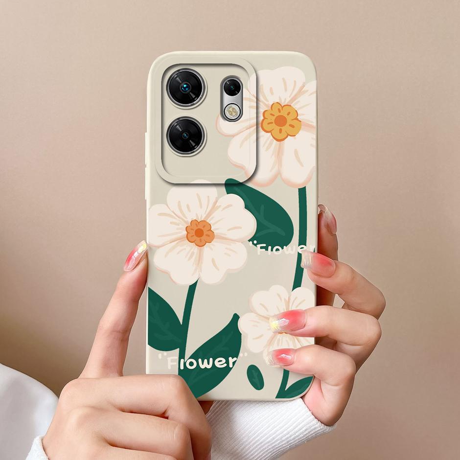 For Infinix Zero 30 4G 5G Case Cute Dinosaur Leopard Print Pattern Liquid Silicone Protective Back Cover For InfinixZero30 Funda