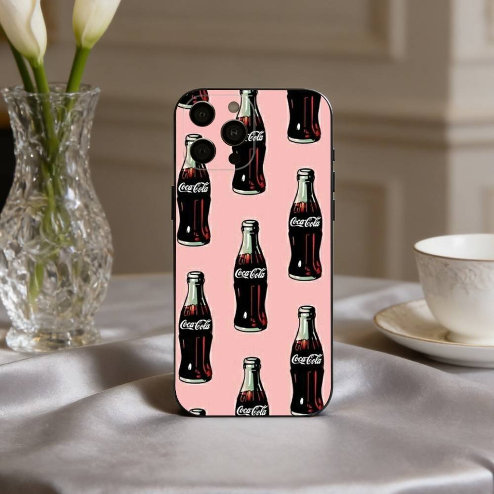 CocaS-Fashion C-Cola Phone Case For iPhone 17pro, 16,15,14,13,12,11 X XR Plus,Others Soft Black Cover