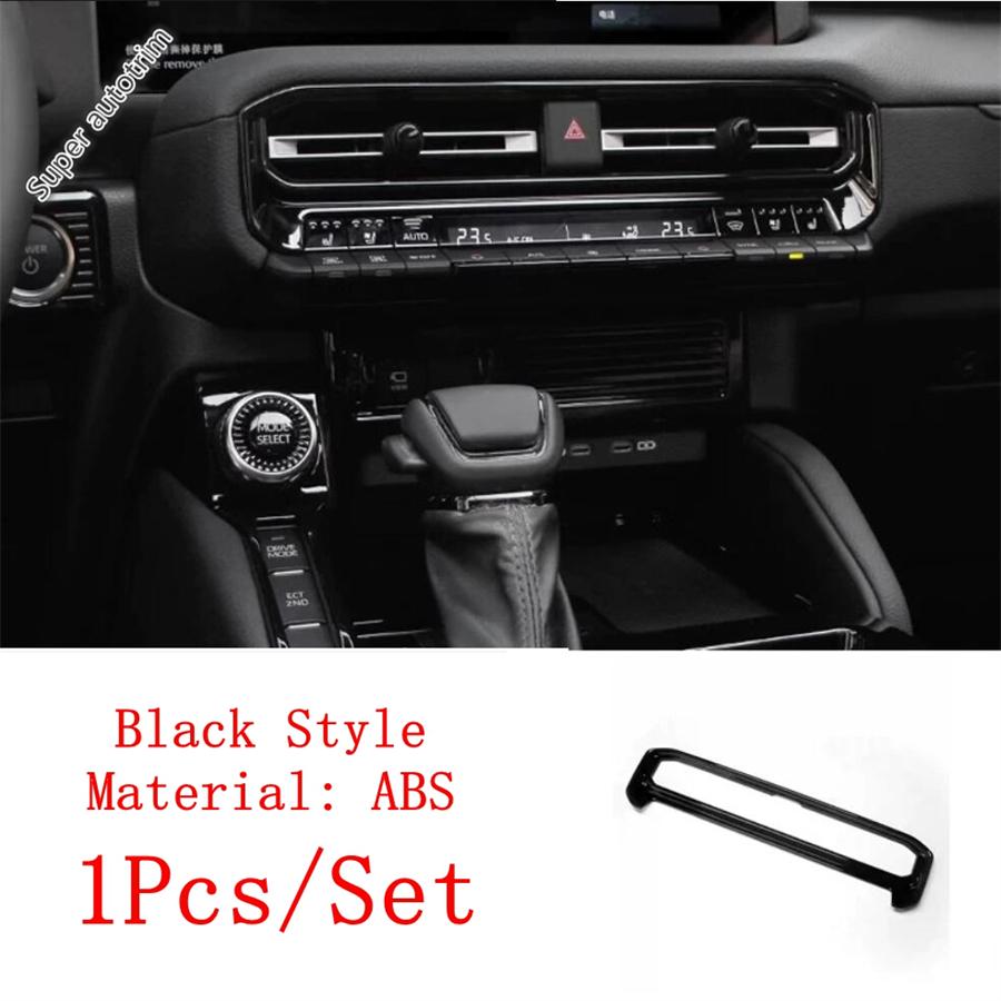 Black Head Light Steering Wheel Dashboard Frame Cover Trim Accessories For Toyota Land Cruiser 250 Prado LC250 2024 2025 2026