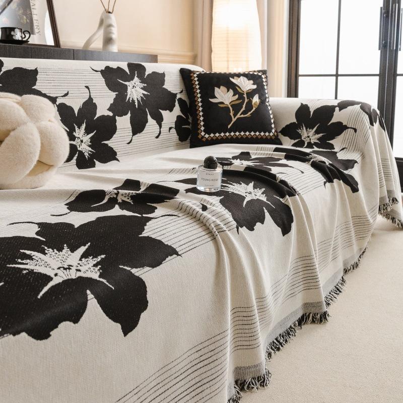 Retro French Sofa Cover Cloth Full Cover Chenille Universal Light Luxury High-end Sofa Cushion Cover for All Seasons