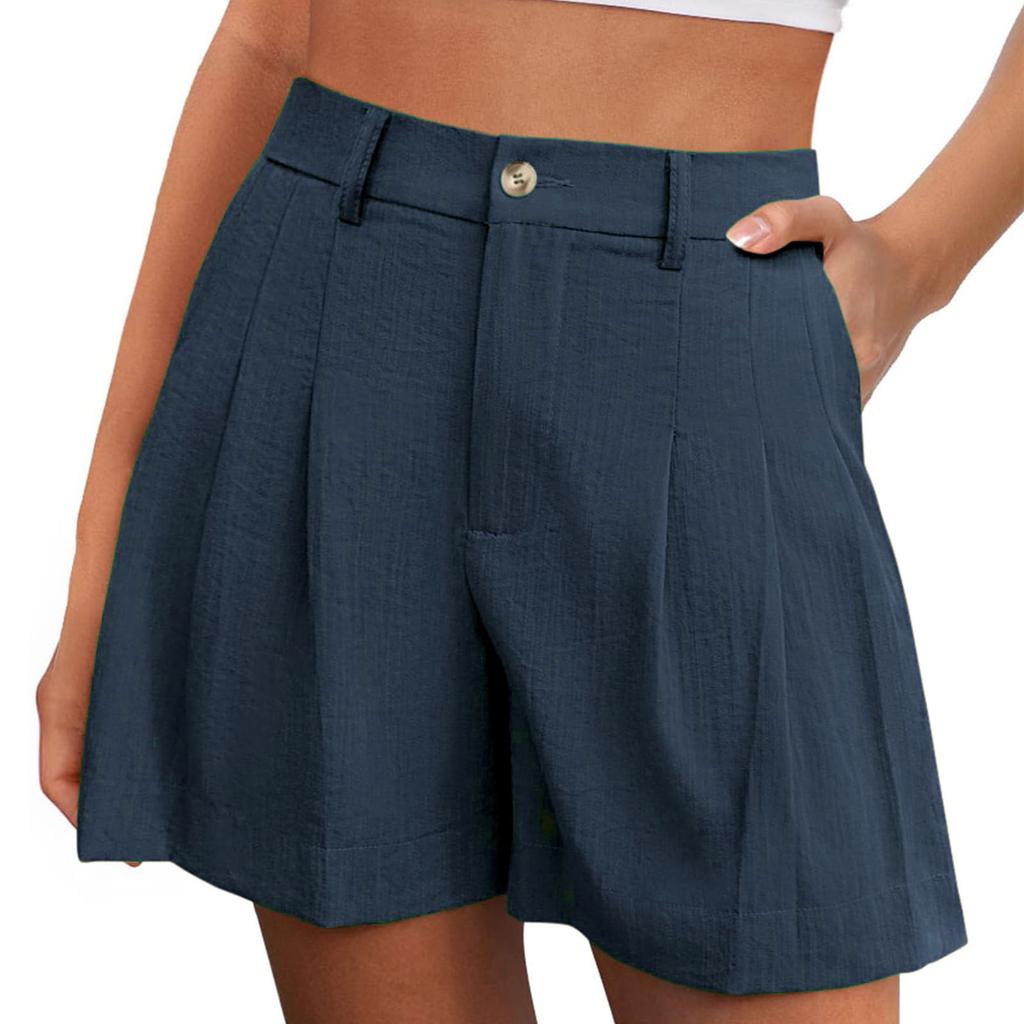 Summer Shorts For Women Casual High Waist Wide Leg Shorts