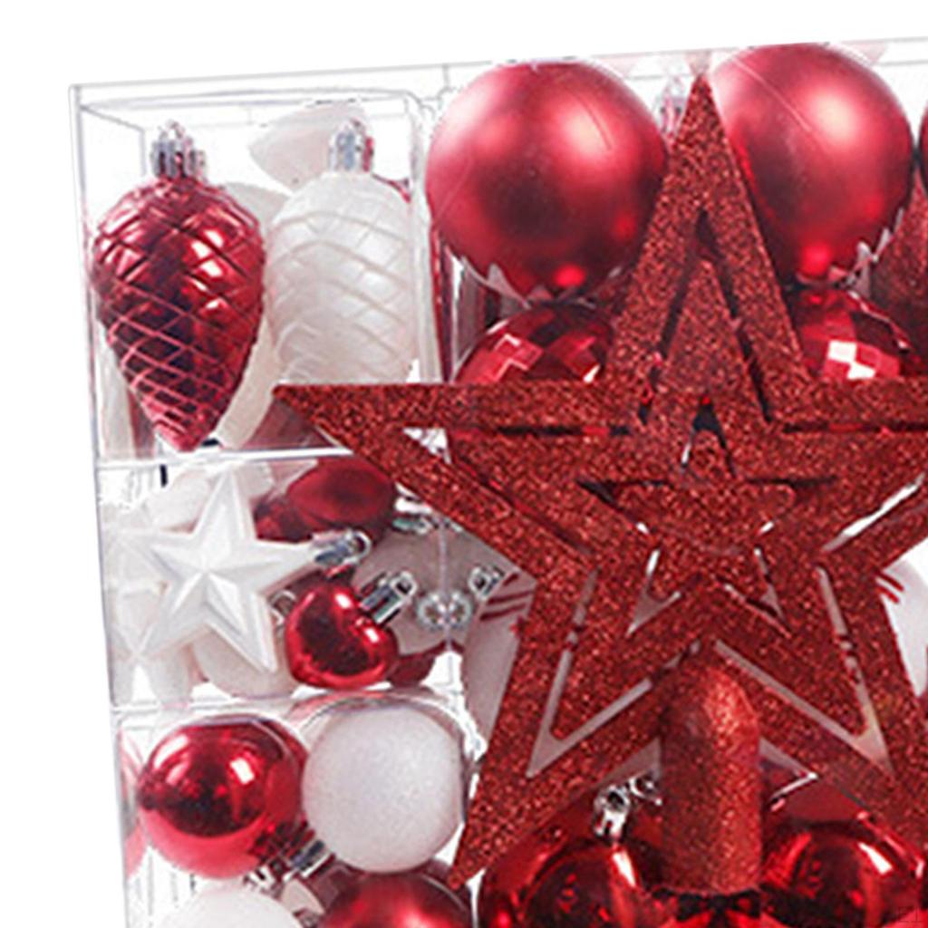 88pcs Christmas Decorative Balls, Tree Ball Ornaments, Shatterproof Craft Pendants,