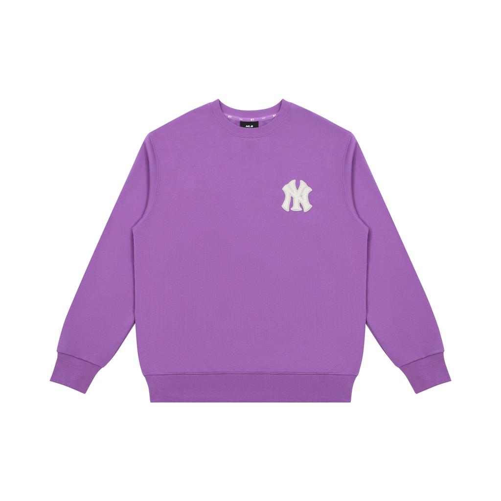 New MLB Old Flower Sweatshirts Unisex Purple 3AMTM0114-50LDD