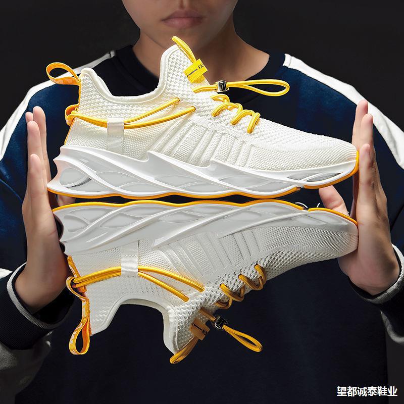 Korean Version Of Men'S Shoes Fashion Trend Men'S Casual Shoes Fly-Woven Mesh Breathable Blade Shoes Sports Shoes Men