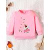 Easy Print Pattern, Comfortable And Skin-Friendly Sweatshirt for Baby Girls Aged 0-3 Years