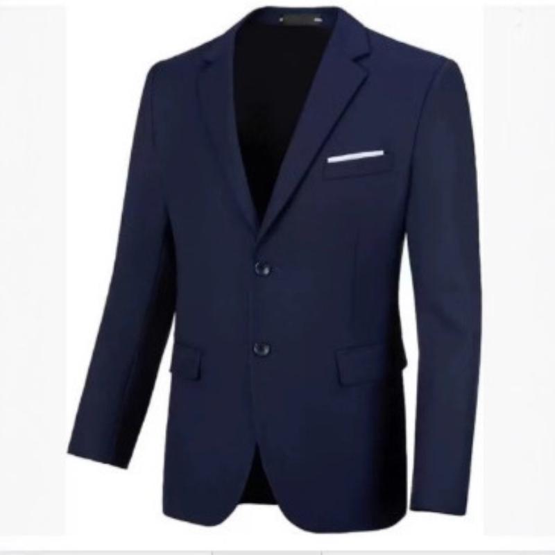 Men's Slim Fit Blazer Jacket Business Casual Two Button Suit Coat with Pocket