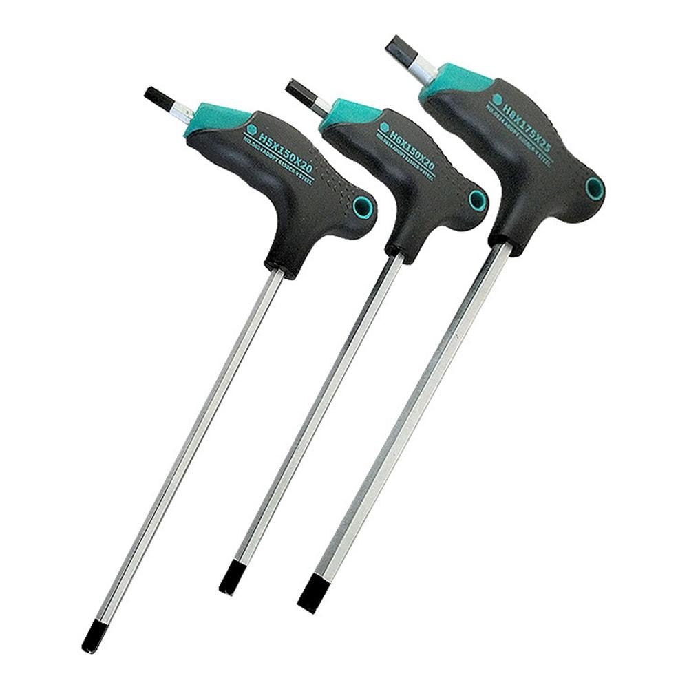 T type Hex Key Wrench Spanner with Chrome Vanadium Steel Material