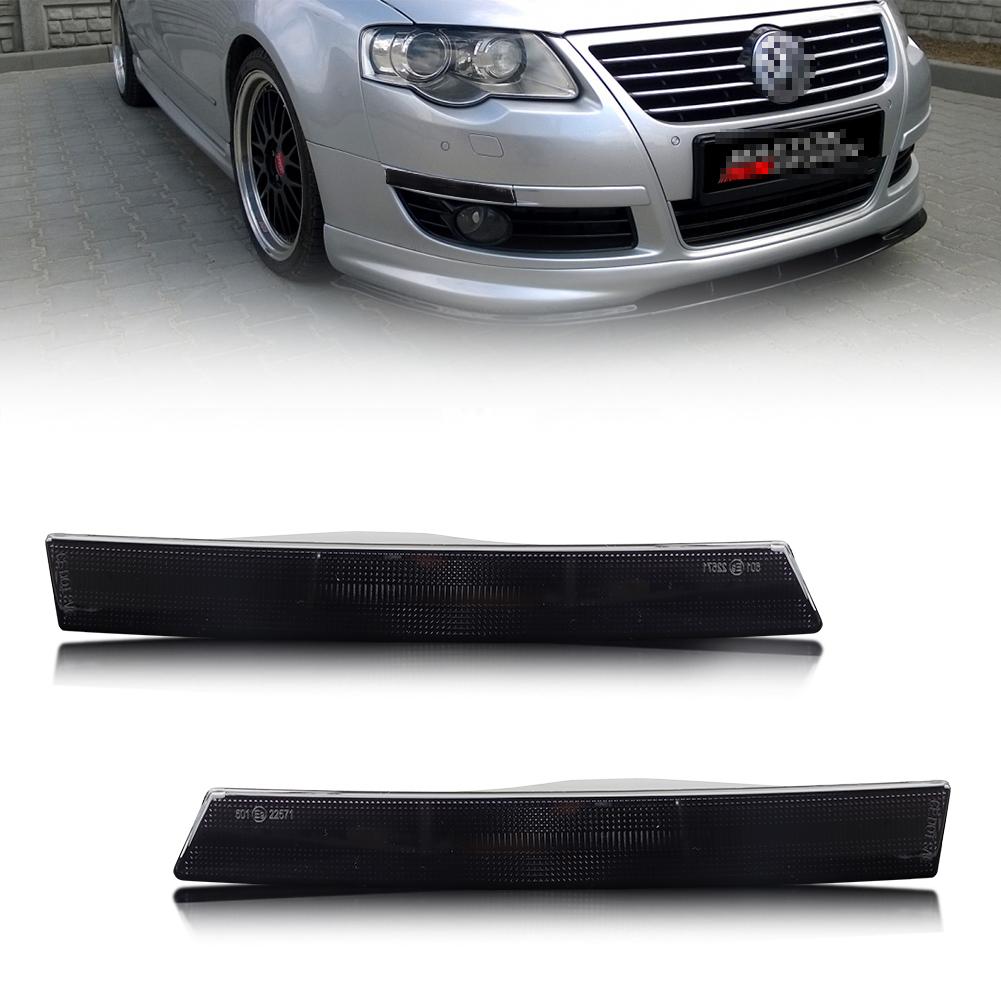 2Pcs Front Corner Side Marker Light Turn Warning Turn Signal Light Parking Light For 2006 2007 2008 2009 2010 Volkswagen Passat