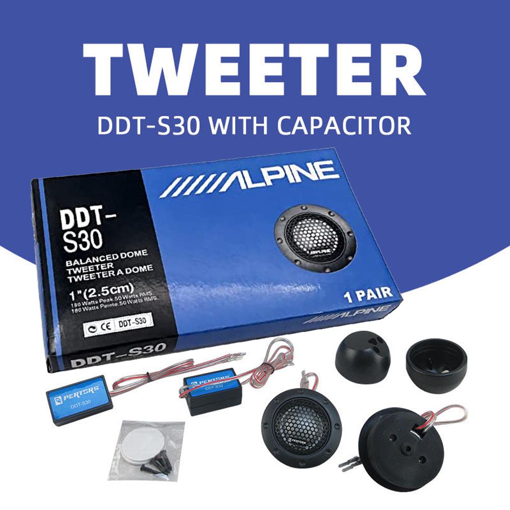 

1 Pair DDT-S30 Car Tweeter 180W Car Stereo Speakers 4Ohm Car Audio Silk Film High-Pitched Loudspeaker For Car Audio Modification