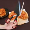Nożyczki do pizzy, Nieprzywierające nożyczki do pizzy z solidną podstawą, Stal nierdzewna spożywcza nóż do pizzy, Wielofunkcyjny krajalnica do żywności i łopatka do pizzy