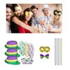 Mardi Gras Celebration Costume Hat Masquerade Mask Festival Theme Party Sequins Fedora Hat Carnival Party Accessories