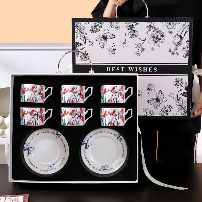 Elegant Vintage Bird Ceramic Cup & Saucer Gift Set