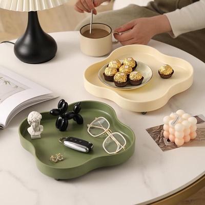 Minimalist Desktop Jewelry and Miscellaneous Storage Tray - Elegant Tea Tray for Home or Hotel Decor