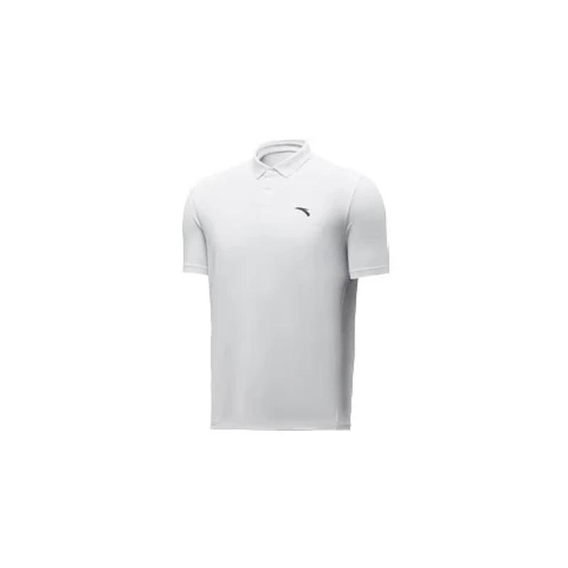 Anta Women s Pure White Short Sleeve Polo Shirt XL