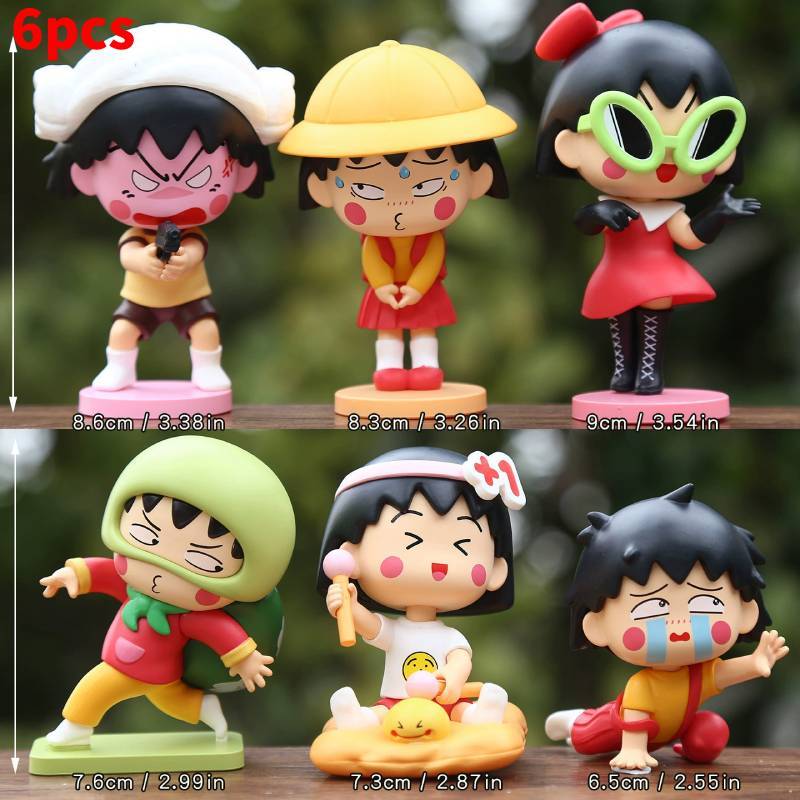 

Chibi Maruko Chan Anime Pvc Desk Decor With Creative Office Figurine For Kids And Teens