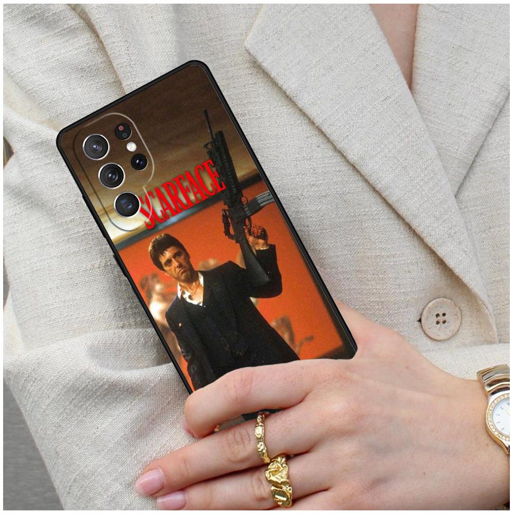 Scarface Tony Montana Cell Phone Case for Samsung Galaxy S26 Ultra S25 S24 S23 S22 S21 S20 Note10 Cover