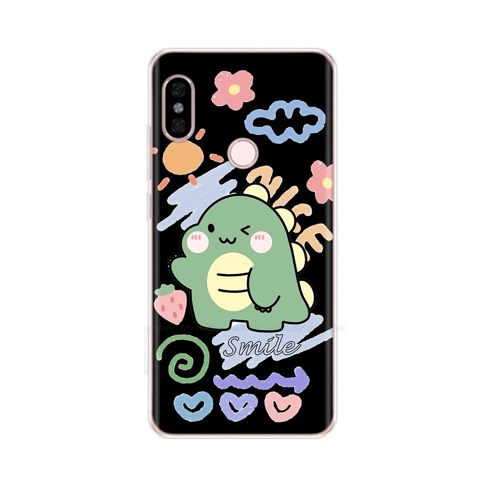 For Redmi Note 5 Note5 Pro Protective Shell Soft Silicone Phone Case Cartoon Painted Back Cover For Redmi Note 5 6 Pro Fundas