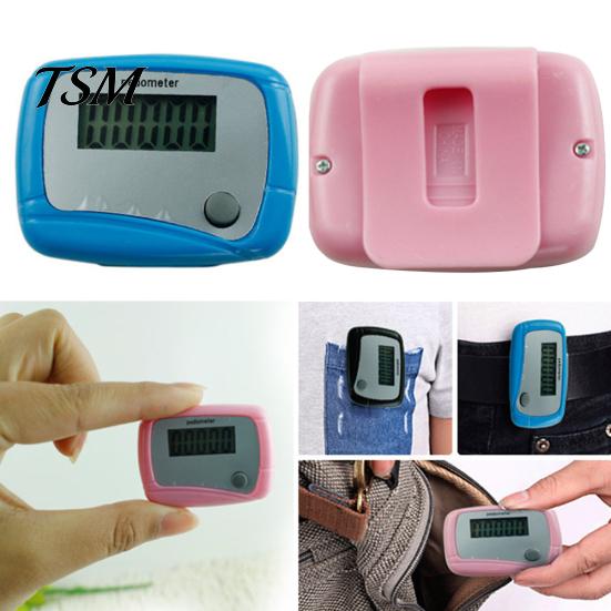 Mini podómetro Digital portátil LCD deportes caminar correr contador de pasos medidor