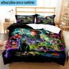 3PCS Halloween witch 3pcs Bedding,Including 3PCS Duvet Cover And 2pcs Pillowcases Perfect for Christmas,Ideal for Bedroom, Dormitory