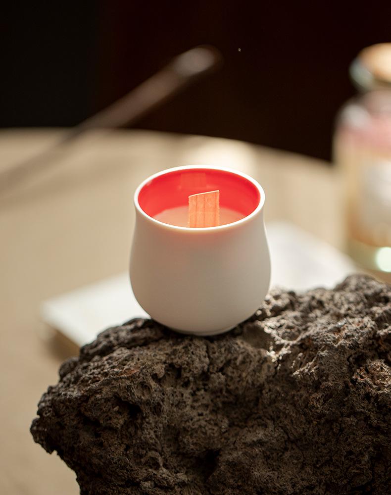 High-Grade Colored Ceramic Candle Cup - Simplistic DIY Aroma Soy Wax Container
