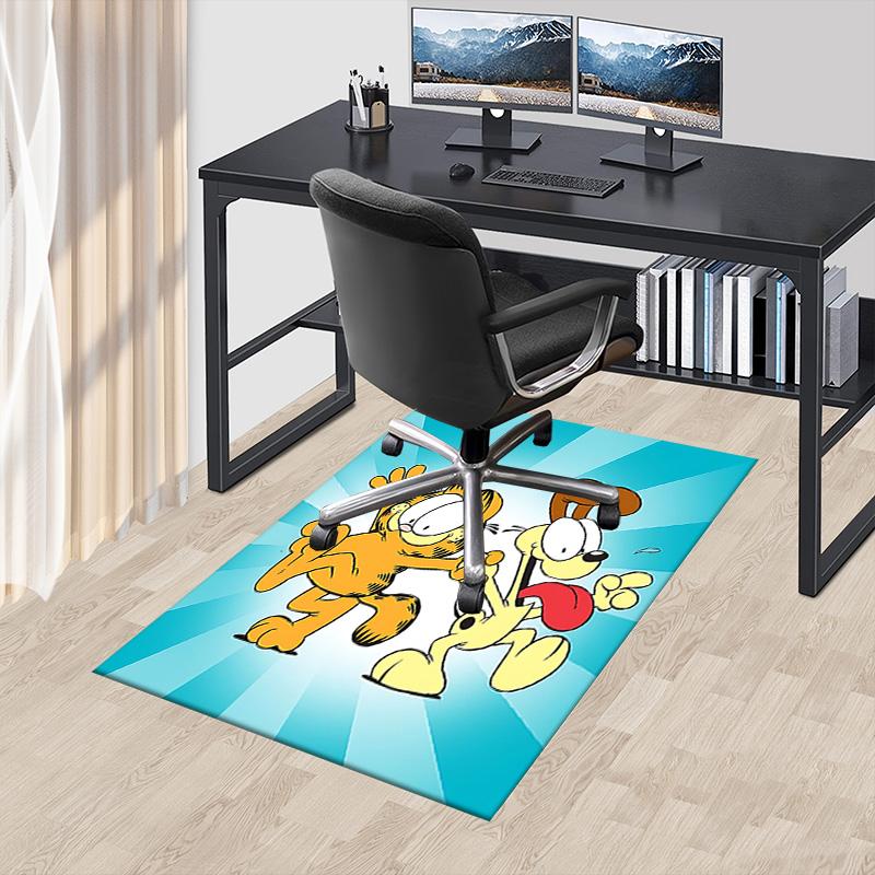 1pc Garfield Odies Playtime Carpet for Playroom Bedroom Living Room Sofa Home Decor,kids Game Area Rug Non-slip Floor Mat Y72329