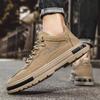 Moda 2024 Nowe Jesienne Sneakersy Buty Sportowe dla Mężczyzn Modne Sznurowane Płaskie Obuwie Outdoorowe Antypoślizgowe Casualowe Wulkanizowane Buty Robocze