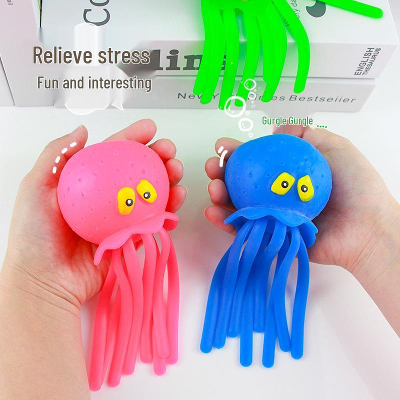 Octopus Squeezing Toys: Marine Animal Bath & Beach Water Toys for Kids' Stress Relief
