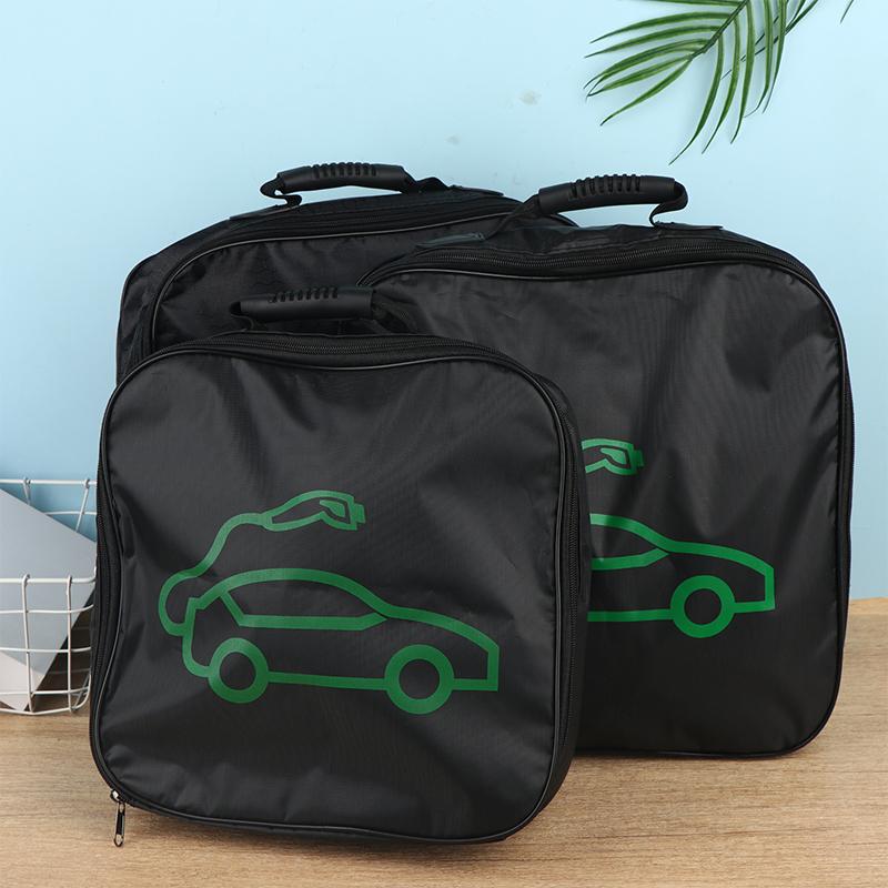 Electric Car Battery Jumper Cable Storage Bag Waterproof Ev Car Rechargeable Gun Storage Organizer For Charging Cables Cords