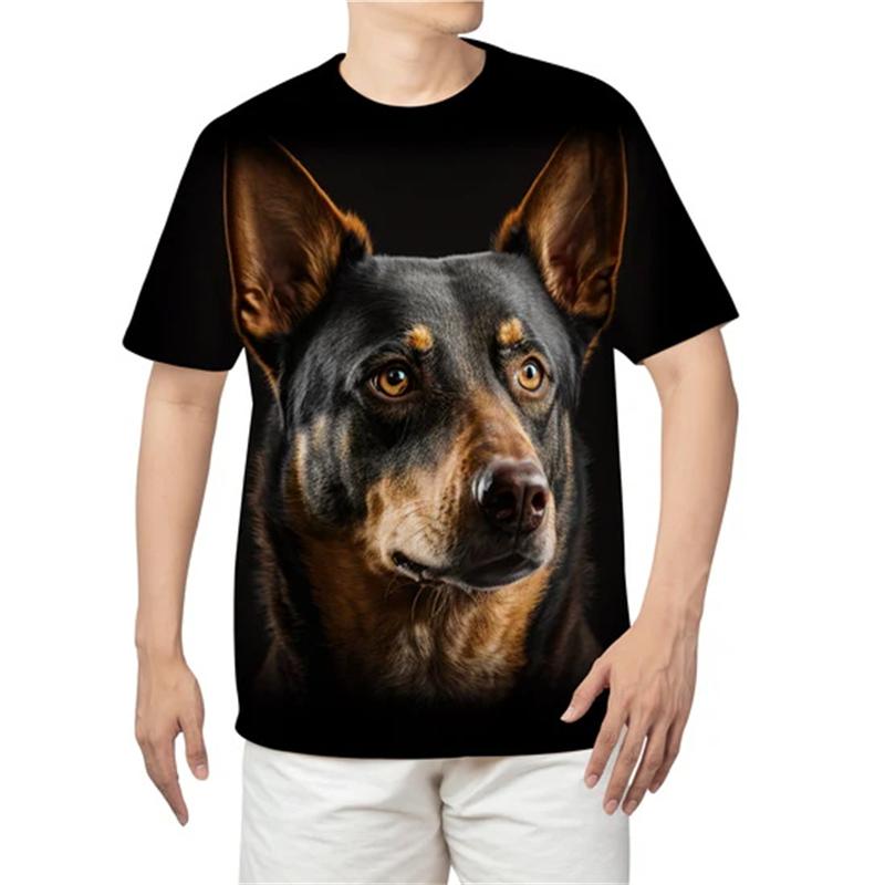 3D Printed Pet Bulldog Animal Print T Shirt For Men Y2k Fashion Fun American Bully