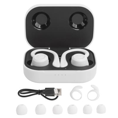Bluetooth Ear Hooks Earphone Wireless Sports inEar Headset Earbuds with Charging Box(blanc )