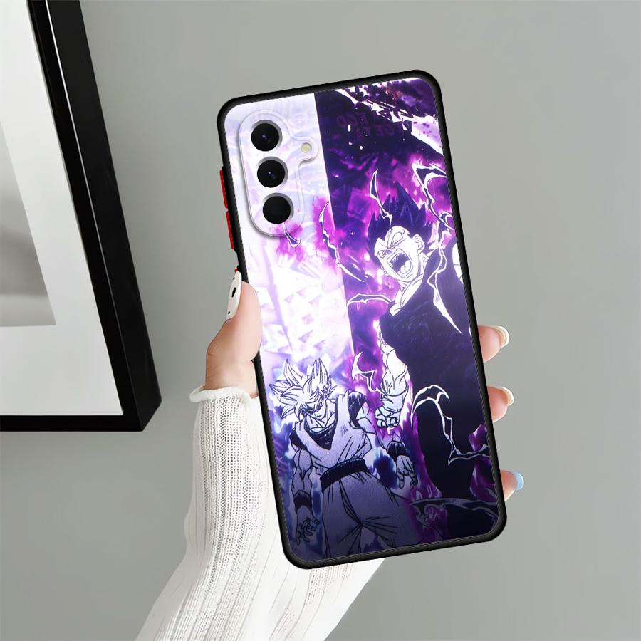 Dragon Ball Goku Vegeta Back Phone Cover Case for Samsung Galaxy A54 A24 A21s A73 A22 A34 A53 A52 A56 A25 A26 A35 A36
