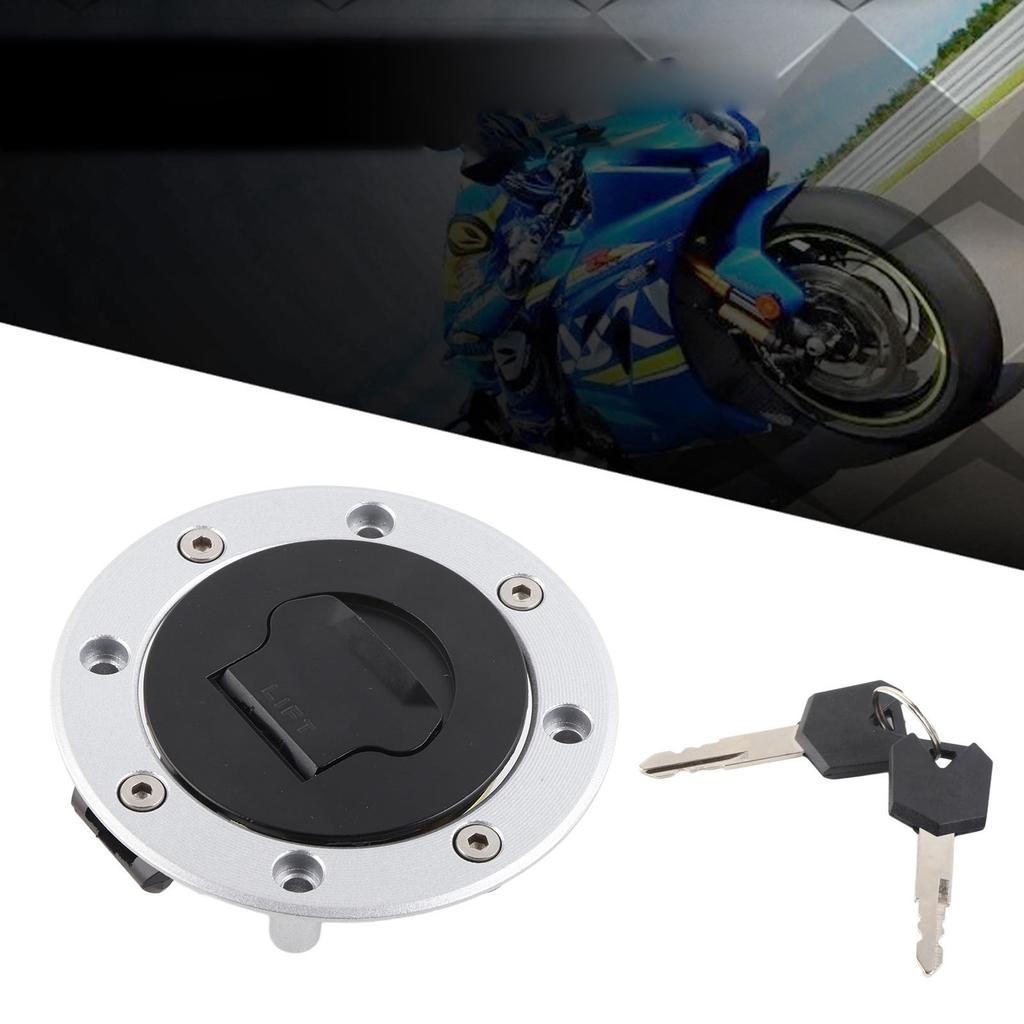 Motorcycle Fuel Gas Cap Tank Cover with 2 Keys for Suzuki R 600 R750 SV1000
