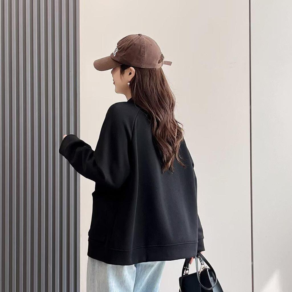 Women's Petite Loose Slimming Cardigan Sweatshirt - 2025 Spring/Autumn Collection