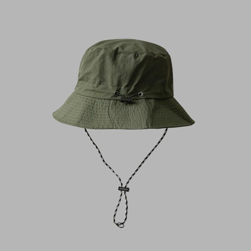 Cappello Da Pescatore Unisex In Cotone Poliestere | Visiera Parasole UV | Pieghevole Per Viaggi | Grigio Estivo