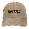 Unisex Women BMC Bicycle Baseball Caps Vintage Distressed Cotton Biker Cycling Snapback Hat Adjustable
