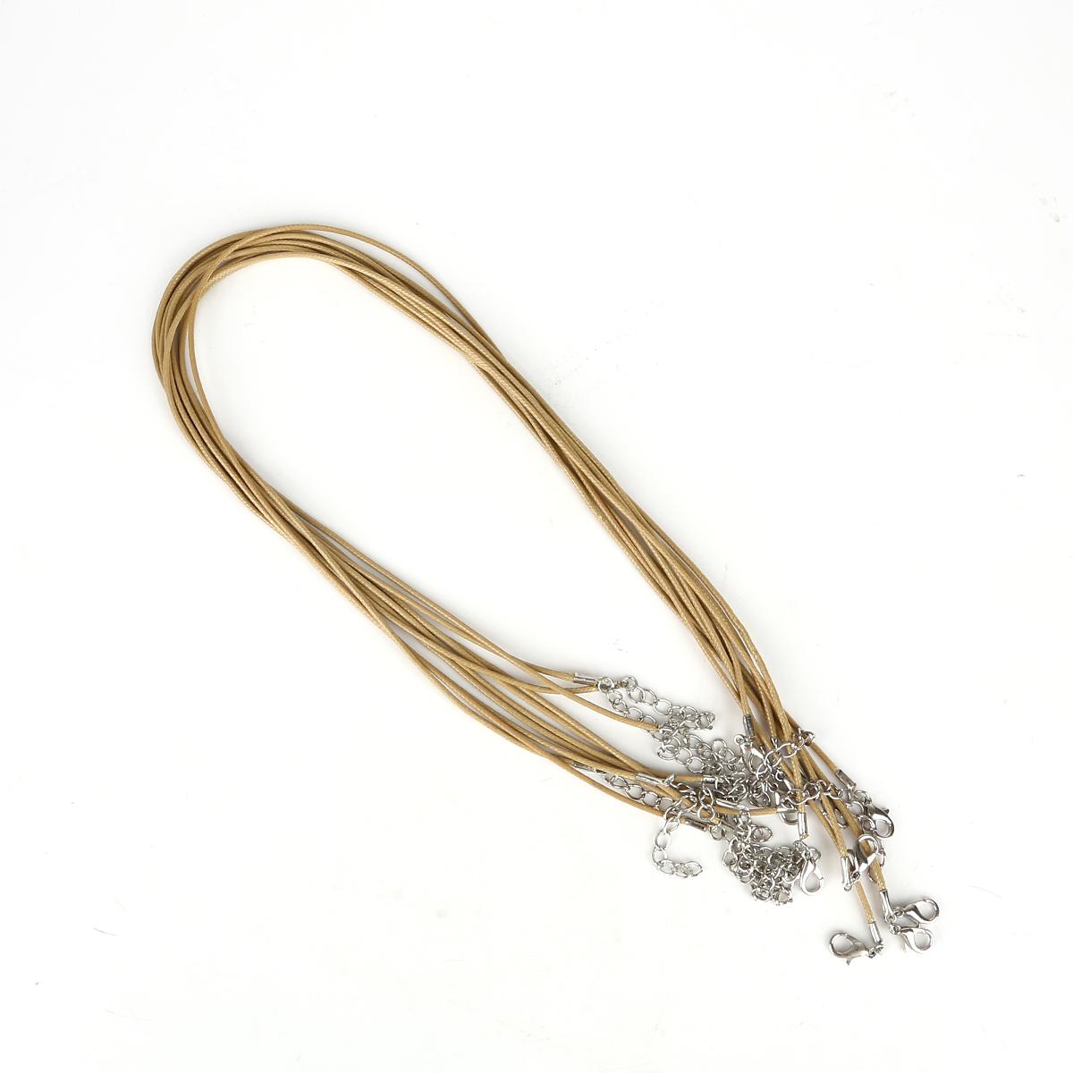 

Кожаный шнур из искусственной кожи, веревка-омар для ожерелья и подвески «сделай сам», подвески ручной работы, фурнитура 1.5mm x 45cm 5pcs светло-коричневого