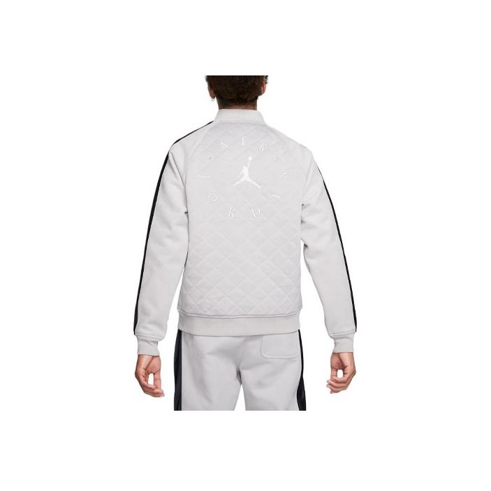 Jordan Überarbeitete gesteppte Colorblock Trainings-Freizeitjacke Herrenjacken Grau BQ5772-059