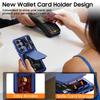 Mit Kartenhalter, Schiebefach für die Kamera und Ständer für Samsung Galaxy S26 Ultra Handyhülle, Anti-Fall PC+TPU Wallet Hülle - Blau