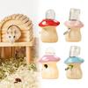Hamster Water Bottle Water Dispenser Small Pet Supplies Cage Accessories Mushroom Shape for Chinchilla Gerbil Hamsters Mice Rat