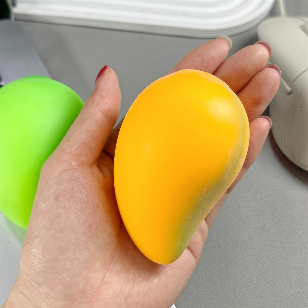 Mango-Form Quetschspielzeug Stressabbau Langsam aufsteigend Fidget-Spielzeug