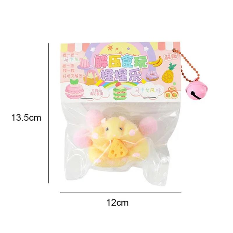 Cute Hamster Squeeze Toy Rebound Pinch Decompression Toy For Kids Stress Reliever Toys Tpr Fidget Toys Party Favor
