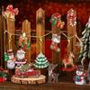 12 Stück doppelseitige Weihnachts-Diamantmalerei-Anhänger Diamantmalerei Schlüsselanhänger DIY 5D Malerei Rundbohrer Schlüsselanhänger Weihnachten